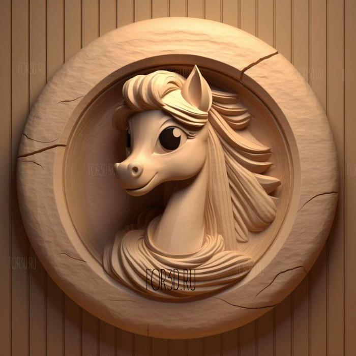 my little pony 1 stl model for CNC